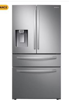 Photo 1 of Samsung 28-cu ft 4-Door Smart French Door Refrigerator with Ice Maker (Fingerprint Resistant Stainless Steel) ENERGY STAR