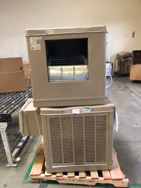 Photo 6 of 4600 CFM Side-Draft Wall/Roof Evaporative Cooler for 1700 sq. ft. (Motor Not Included)---4700 CFM 2-Speed Window Evaporative Cooler for 1600 sq. ft. (with Motor and Remote Control)---COMBO BOTH 

