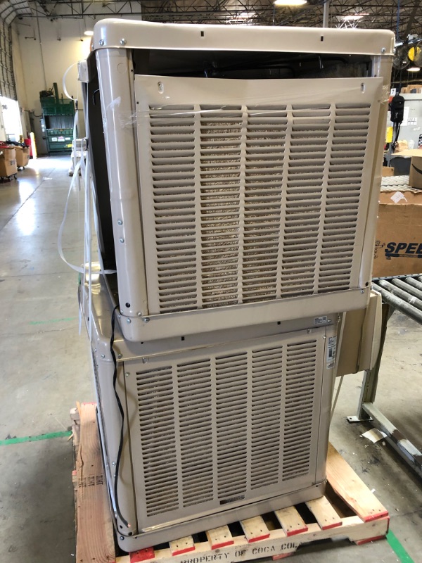 Photo 9 of 4600 CFM Side-Draft Wall/Roof Evaporative Cooler for 1700 sq. ft. (Motor Not Included)---4700 CFM 2-Speed Window Evaporative Cooler for 1600 sq. ft. (with Motor and Remote Control)---COMBO BOTH 

