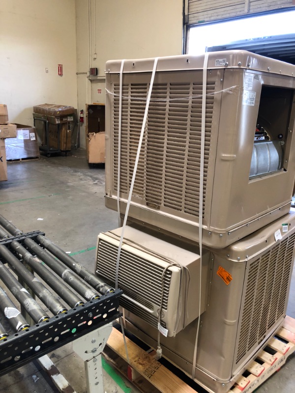 Photo 11 of 4600 CFM Side-Draft Wall/Roof Evaporative Cooler for 1700 sq. ft. (Motor Not Included)---4700 CFM 2-Speed Window Evaporative Cooler for 1600 sq. ft. (with Motor and Remote Control)---COMBO BOTH 

