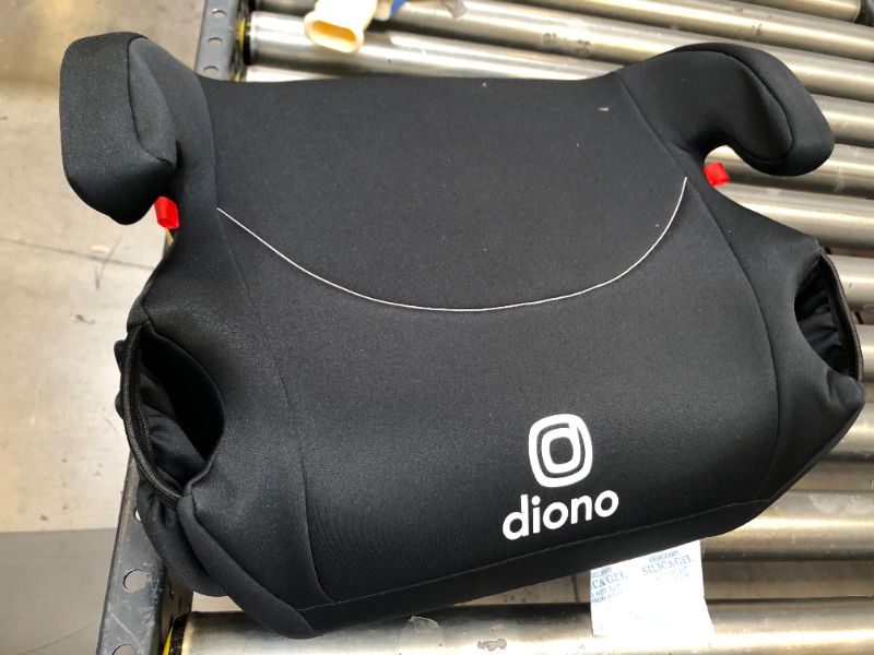 Photo 2 of Diono Solana 2022, No Latch, Single Backless Booster Car Seat, Lightweight, Machine Washable Covers, Cup Holders, Charcoal Gray NEW! Single Charcoal Gray