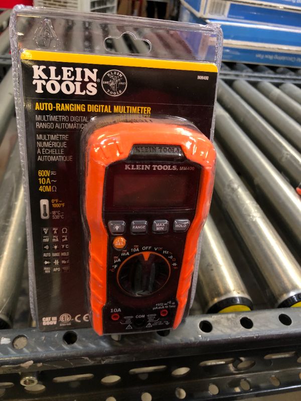 Photo 3 of Klein Tools MM300 Multimeter, Digital Manual-Ranging Voltmeter, Tests Batteries, AC/DC, Current, Resistance, Diodes, and Continuity, 600V