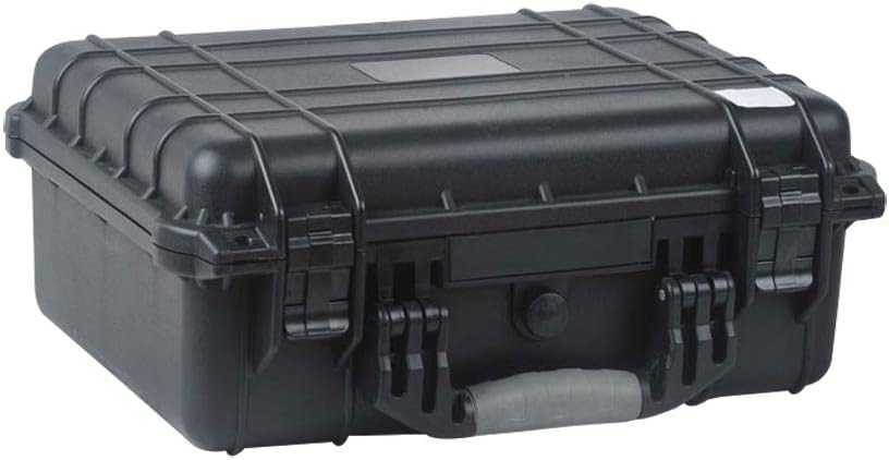 Photo 1 of  Black Weatherproof Equipment Case, made of Polypropylene Plastic with Foam Insert, 16.5" X 14" X 7"
