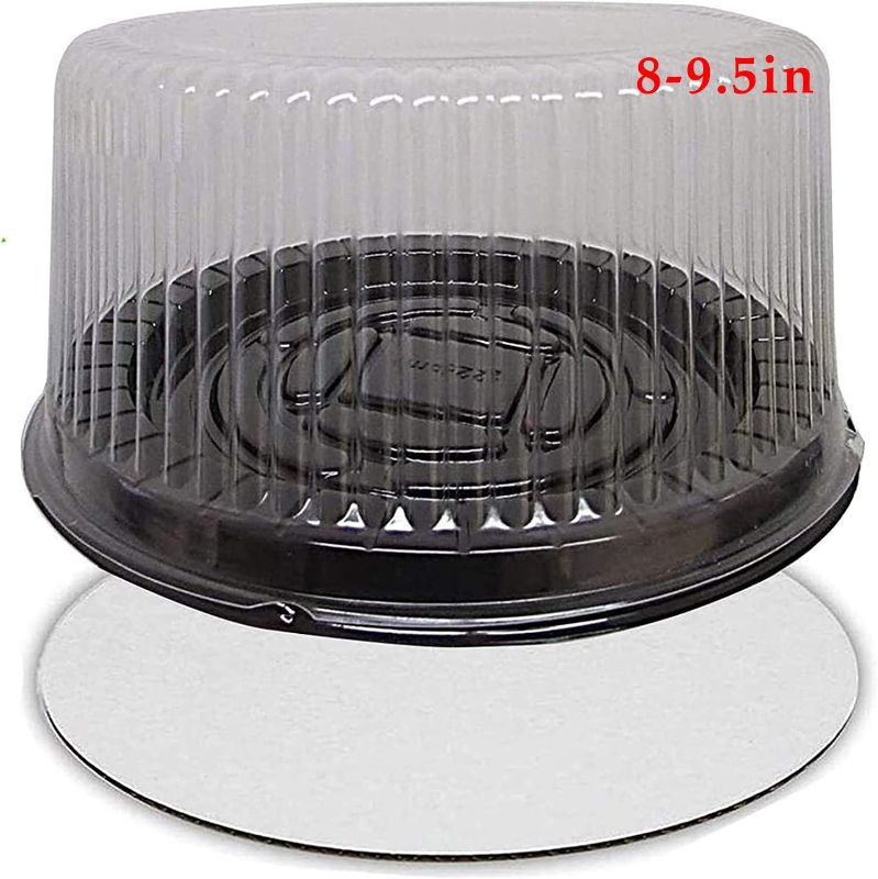 Photo 1 of 10-inch Cake Container with Clear Dome Lid 9 Inch and Cake Boards - 20pack
