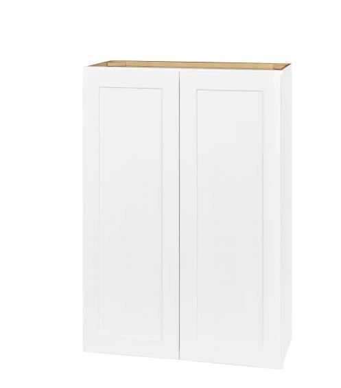 Photo 1 of Avondale Shaker Alpine White Ready to Assemble Plywood 30 in Wall Kitchen Cabinet (30 in W x 42 in H x 12 in D)
