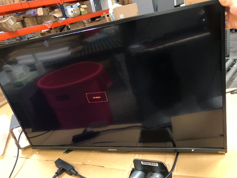 Photo 3 of AORUS FV43U 43" 144Hz 2160p HBR3, NVIDIA G-SYNC Compatible, Exclusive Built-in ANC, 3840x2160 Display, 1ms Response Time, HDR, 96% DCI-P3, 1x DisplayPort 1.4, 2x HDMI 2.1, 2x USB 3.0, 1x USB C 43 inch Flat|4K|VA AORUS 144Hz - - -  - - -SCREEN HAS CRACKED 