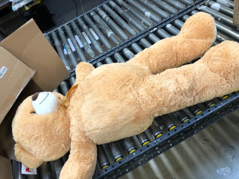 Photo 2 of MorisMos Giant Teddy Bear Stuffed Animal-35.4'' Big Teddy Bear, Soft Large Teddy Bear Plush Toy, Brown Teddy Bear, Big Stuffed Bear Gift for Girl Boy Girlfriend on Valentines Christmas Birthday, Brown
