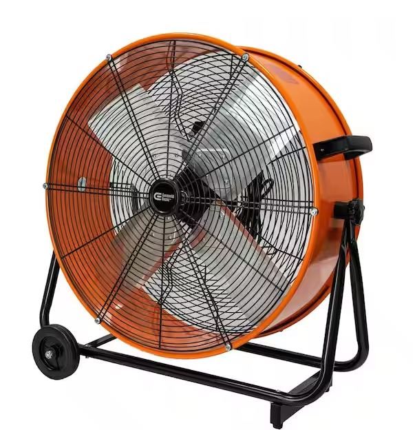 Photo 1 of 24 in. 2-Speed Heavy Duty Tilt Drum Fan
