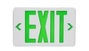 Photo 1 of 1--CM MZY LED Exit Sign with Emergency Lights,Exit Sign Light with Battery Backup, Double Side Green Letter Commercial Emergency Exit Sign Lights,AC 120-277V, UL Certified