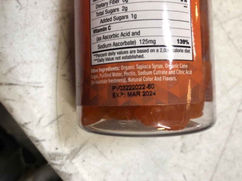 Photo 3 of Designer Wellness Vitamin C Gummies, Gluten-Free, Vegan, Non-GMO, Delicious Natural Orange Flavor, 60 ct 2 COUNT , EXP 03/2024