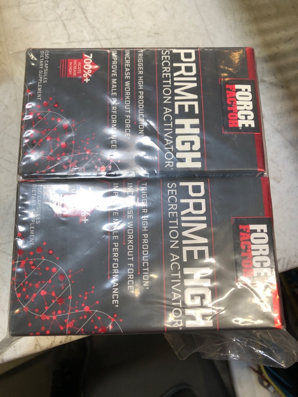 Photo 1 of Force Factor Prime HGH Secretion Activator, 2-Pack, HGH Supplement for Men with Clinically Studied AlphaSize to Help Trigger HGH Production, Increase Workout Force, & Improve Performance, 300 Count