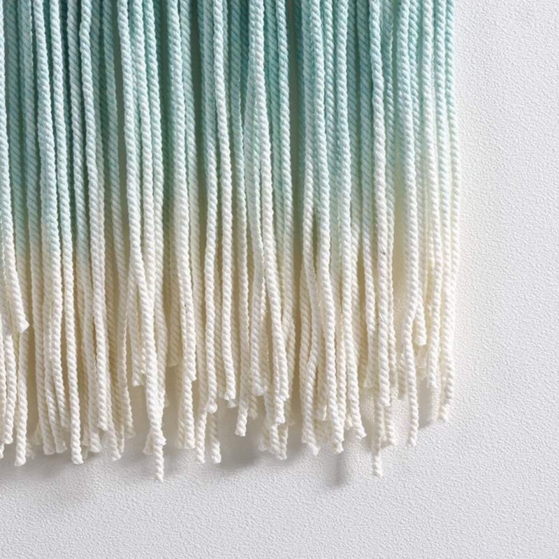 Photo 2 of  Macrame Wall Hanging Tapestry Fringe Garland Banner Cotton Woven Wall Decor for Living Room Bedroom Art Interior Chic Decoration