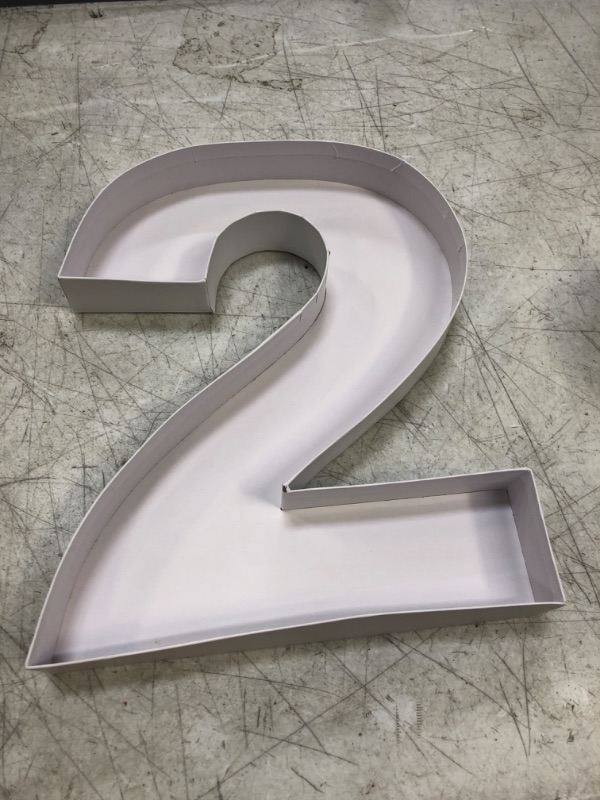 Photo 2 of 12" Fillable Cardboard Number Shaped Gift Grazing Box Birthday 