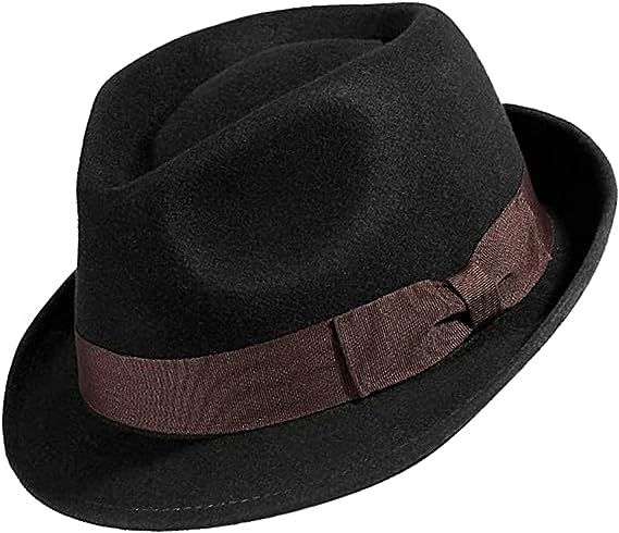 Photo 1 of AKIO&AQUIRAX Fedora Hats for Men Women 100% Australian Wool Mens Dress Hat with Brim Classic Felt Fedora Vintage