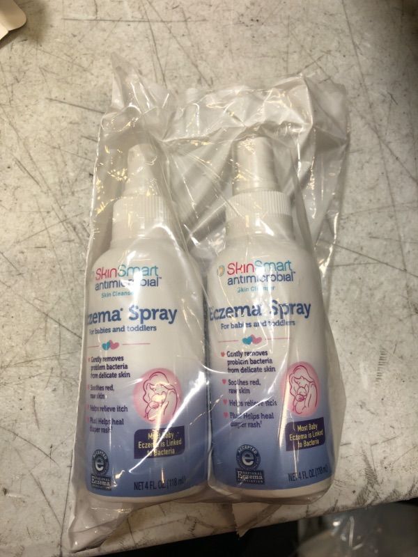 Photo 2 of 
SkinSmart Eczema Spray for Babies and Toddlers, Removes Bacteria so Skin Can Heal, 4 Ounce Spray (Pack of 2) Safe for Delicate and Raw Skin