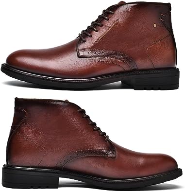 Photo 1 of Men's Chukka Boots Genuine Leather Ankle Boot for Men Classic Casual Oxford Style Footwear, SIZE 10