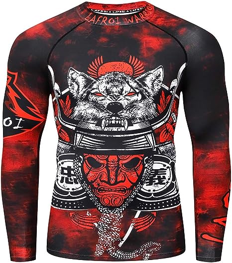 Photo 1 of Men's Long Sleeve UPF 50+ Baselayer Performance Compression Shirt Rash Guard, SIZE L 