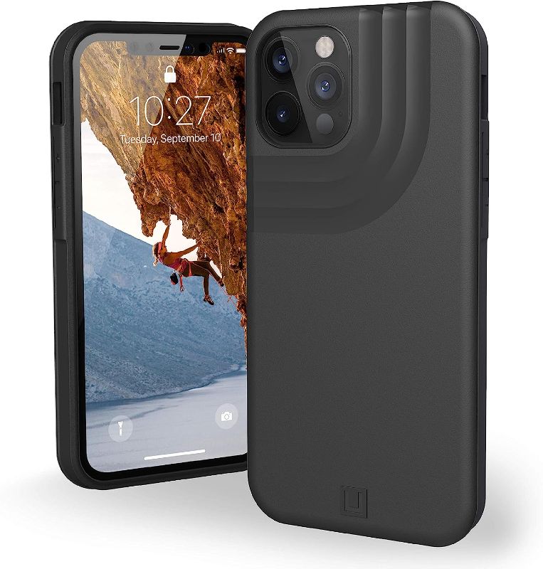 Photo 1 of URBAN ARMOR GEAR [U] by UAG Designed for iPhone 12 Case/iPhone 12 Pro Case [6.1-inch Screen] Anchor Shock Absorbing Slim Fit Sleek Stylish Protective Phone Cover, Matte Black
