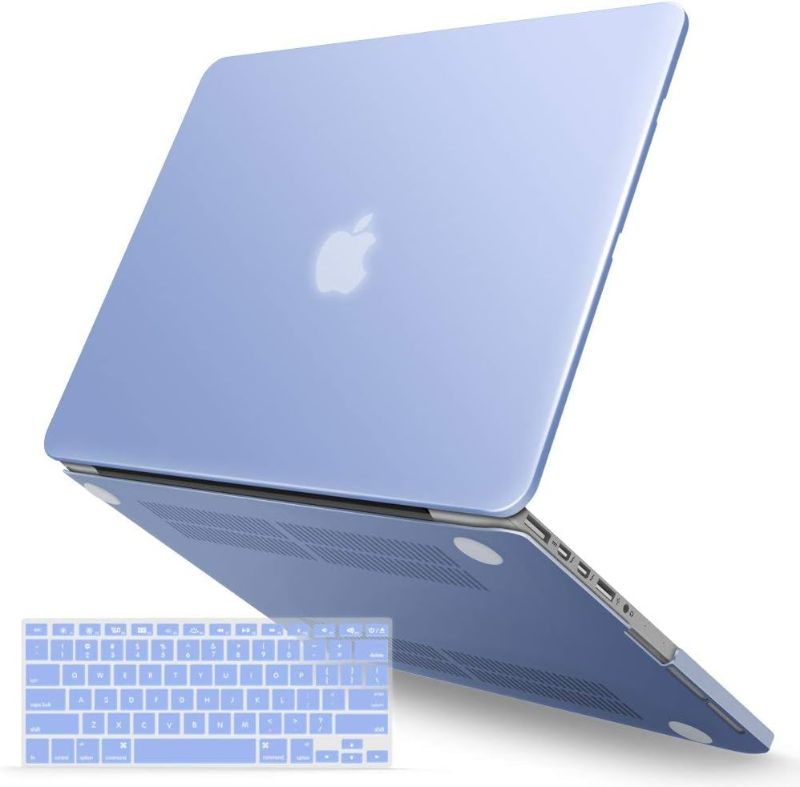 Photo 1 of IBENZER Compatible with MacBook Pro 13 Inch Case 2015 2014 2013 end 2012 A1502 A1425, Hard Shell Case with Keyboard Cover for Old Version Apple Mac Pro Retina 13, Serenity Blue, R1301SRL+1
