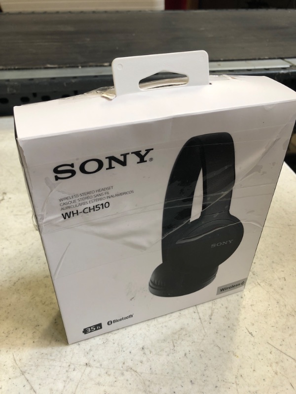 Photo 2 of Sony Wireless Headphones WH-CH510: Wireless Bluetooth On-Ear Headset with Mic for Phone-Call, Black
