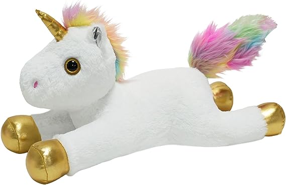 Photo 1 of CSVBTRF Unicorn Weighted Stuffed Animals, 19 Inch 1.9lb Unicorn Plush, Unicorn Stuffed Animals Valentine's Day Christmas Birthday Gifts for Kids (White?19")
