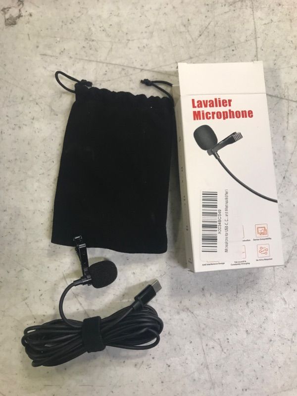 Photo 2 of Lavalier Microphone for Android - Easy Clip on Microphone - Lapel Microphone - omnidirectional Microphone for Android - Tiny Microphone with Clip - lav mic - Lapel mic - Microphone lavalier -- 2 COUNT -- 
