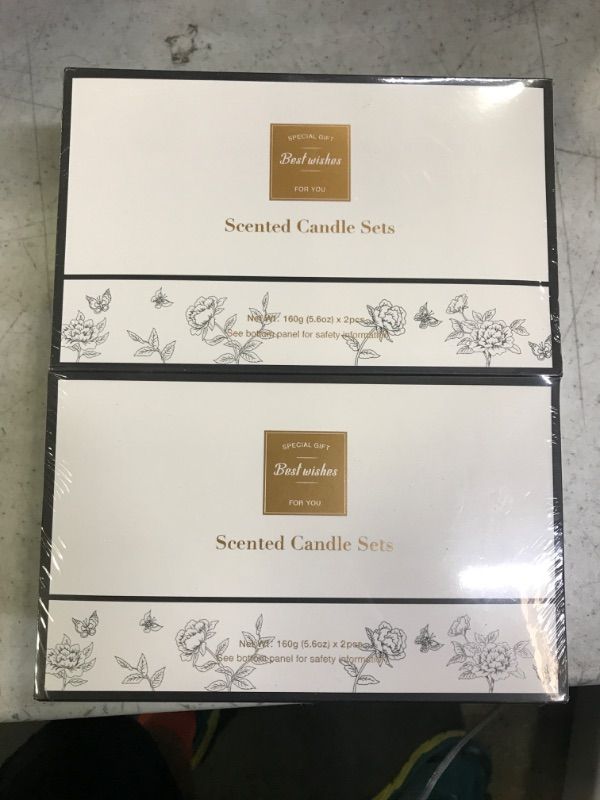 Photo 2 of 4 Pack Candles for Home Scented, 4×5.6 oz 4×35 Hour Burn Sage & Lavender Candles Set, All Natural Non-Toxic Soy Candles, Aromatherapy Candle Gift for Women Valentines Day Gifts
