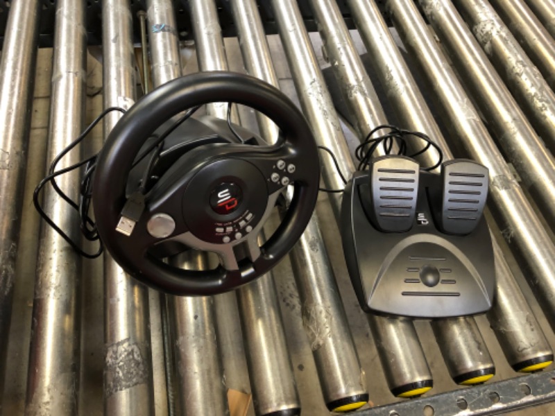 Photo 1 of Superdrive - racing Driving Wheel with pedals and gearshift paddles Ps4 - Xbox One - PC 