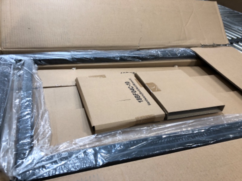 Photo 1 of Olee Sleep 18 Inch Tall Heavy Duty Steel Slat/ Anti-slip Support/ Easy Assembly/ Mattress Foundation/ Maximum Storage/ Noise Free/ No Box Spring Needed, Black