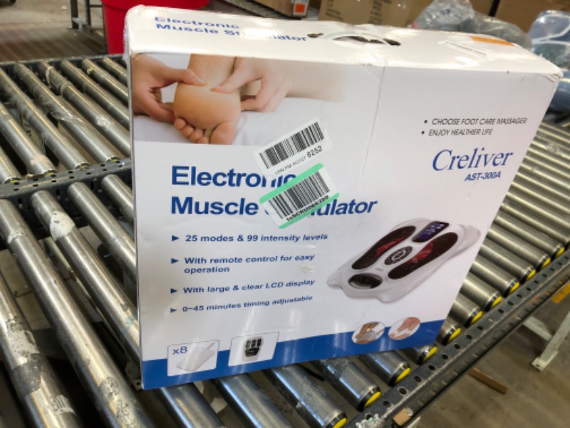 Photo 2 of Creliver Foot Circulation Plus EMS & TENS Foot Nerve Muscle Massager, Electric Foot Stimulator Improves Circulation, Feet Legs Circulation Machine Relieves Body Pains, Neuropathy (FSA or HSA Eligible)