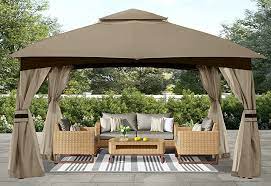 Photo 1 of ABCCANOPY 10x12 Outdoor Gazebo - Patio Gazebo with Mosquito Netting, Outdoor Canopies for Shade and Rain for Lawn, Garden, Backyard & Deck (Khaki) 10x12 khaki