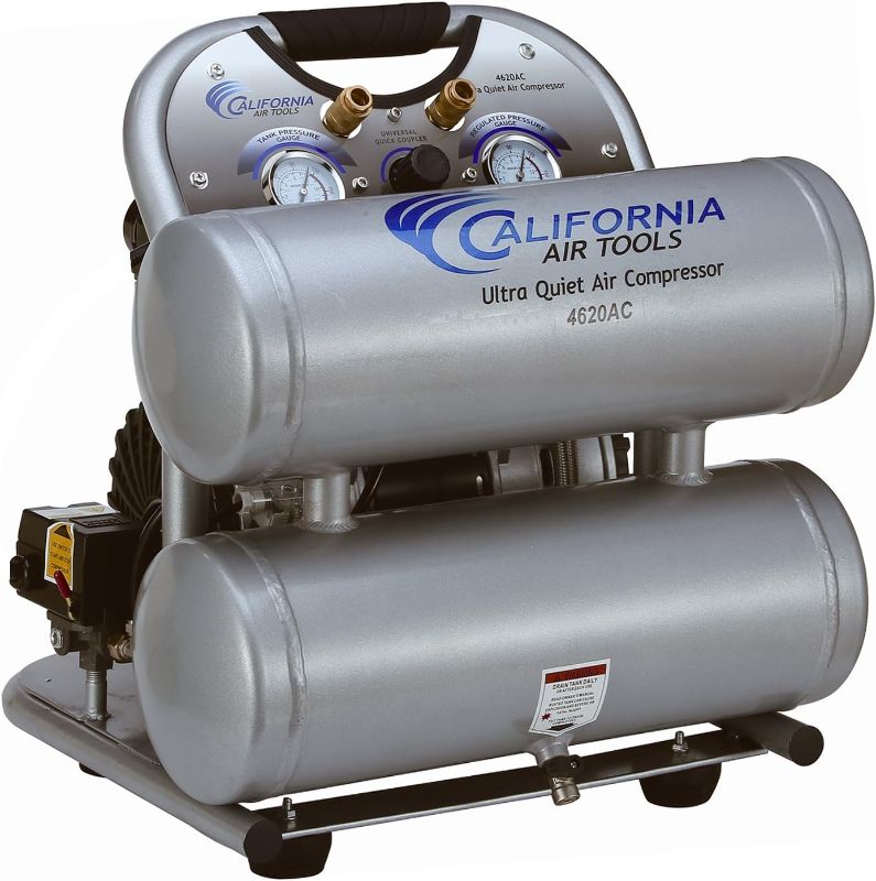 Photo 1 of CALIFORNIA AIR TOOLS CAT-4620AC 4GAL 2HP Twn Compressor, Silver
