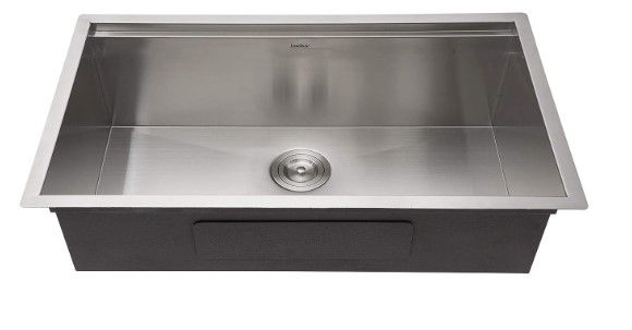 Photo 1 of 30 Kitchen Sink Undermount - Lordear 30 Inch Undermount Sink Ledge Workstation 16 Gauge Stainless Steel Single Bowl Kitchen Sink Basin
