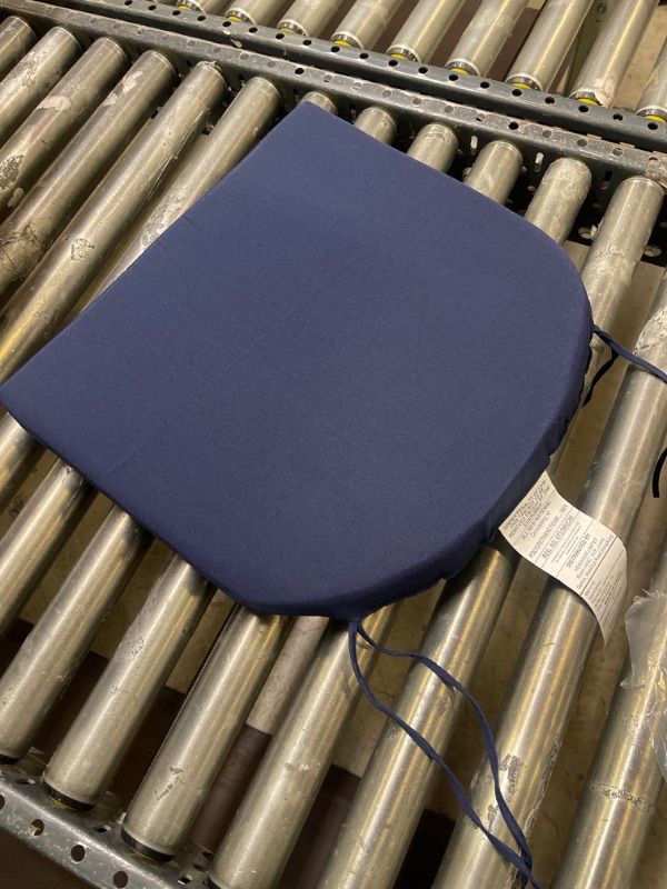 Photo 1 of 17" X 16" X 2" NAVY CHAIR SEAT CUSHION 