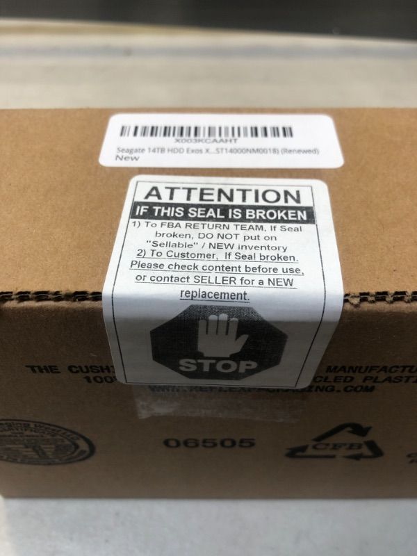 Photo 1 of Seagate Exos X16 14TB 7200 RPM SATA 6Gb/s 256MB Cache 3.5-Inch Internal Data Center HDD Enterprise Hard Drive (ST14000NM001G)
NEW UNOPENED 