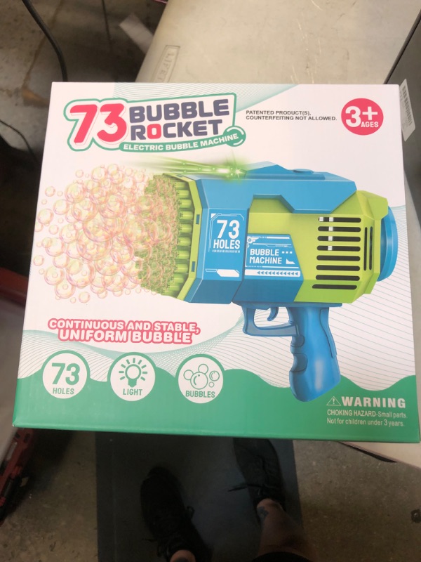 Photo 1 of 73 bubble rocket green and blue