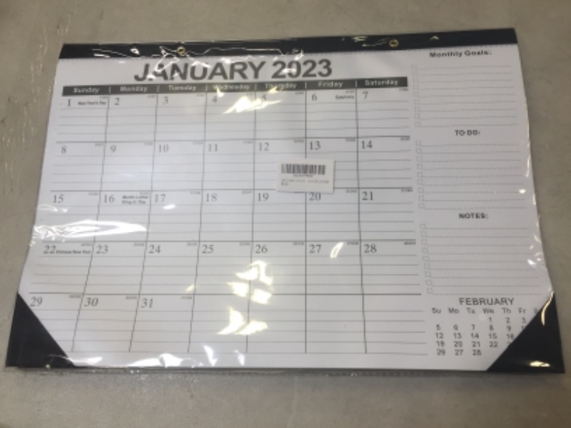 Photo 1 of 2023 TO 2024 DESK CALENDAR 18 MONTHS