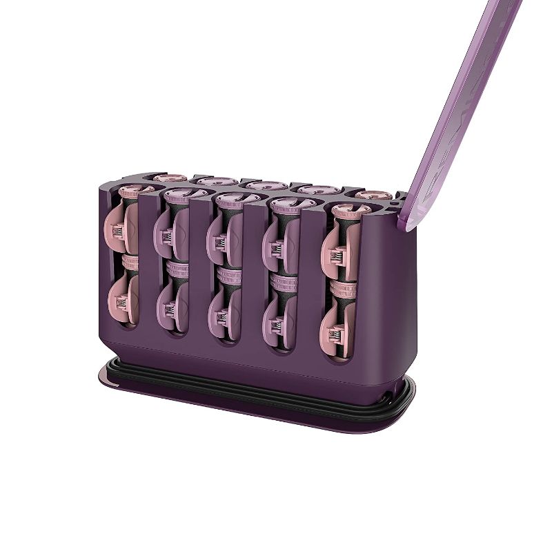 Photo 1 of REMINGTON Pro Hair Setter with Thermaluxe Advanced Thermal Technology, 20 Electric Hot Rollers, 8 Medium (1") Rollers & 12 Large (1 ¼") Rollers, Purple
OPEN BOX ITEM