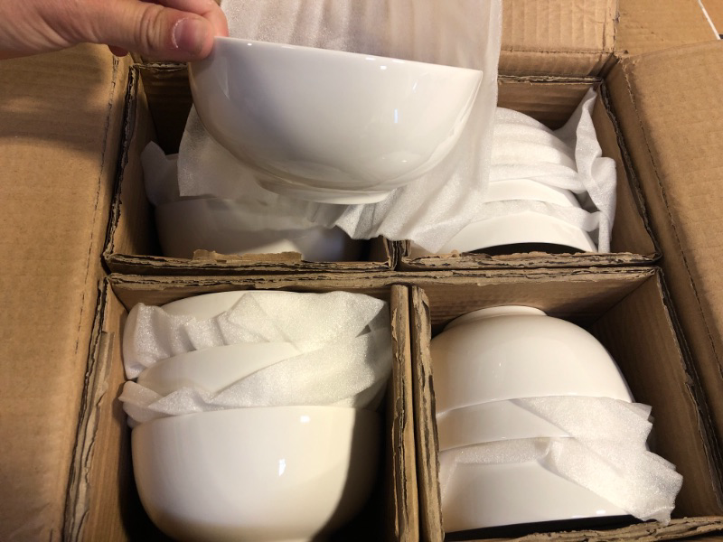 Photo 1 of 12 COUNT SMALL WHITE BOWLS