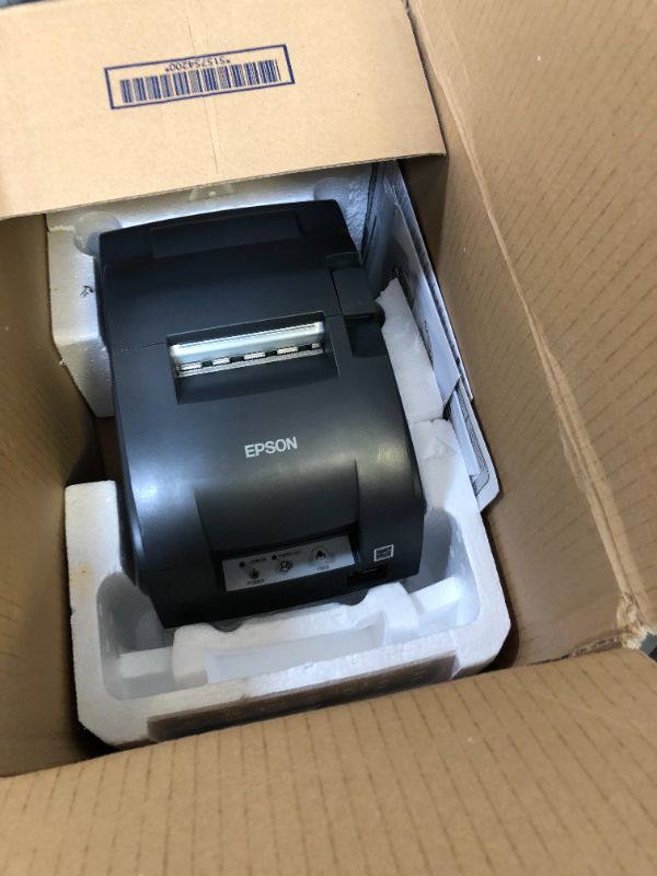 Photo 2 of Epson TM-U220D, Impact, Two-Color Printing, 6 lps, Serial Interface, Power Supply, Dark Gray C31C515653