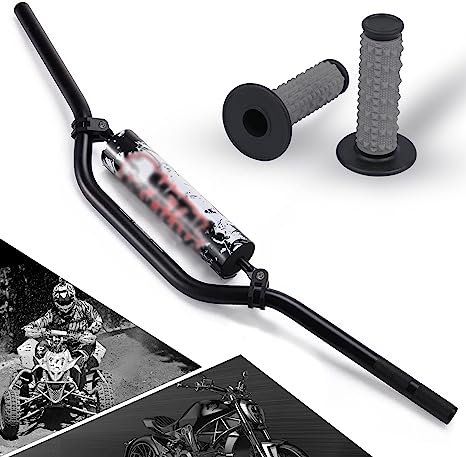 Photo 1 of 7/8'' 22MM Handlebars 1/8 inch Thick with Foam Pad & Non-slip Grips Anti-scratch Finish Universal Motorcycle Bars Fit for CRF YZF Pit Dirt Bike