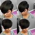 Photo 1 of HOTKIS Short Pixie Wigs for Black Women Black Hair Short Cut Wigs Synthetic Hair Short Bob Wig