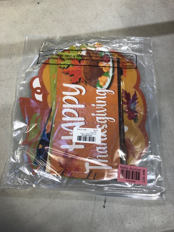 Photo 1 of 20 Pieces Thanksgiving Party Sign Yard Decorations Thanksgiving and Harvest Ornaments Thanksgiving Outdoor Lawn Decor for Fall Thanksgiving Outdoor Decorations