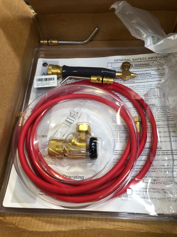 Photo 1 of X-3B TurboTorch, Manual Torch Kit, Air Acetylene Torch Outfit, Kit includes AR-B adjuster, G-4 handle, AH-12 hose, A-3 tip, A-11 tip, Air Acetylene Heavy Duty Extreme Torch Kit