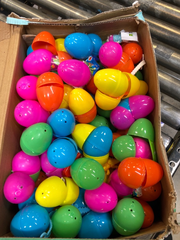 Photo 1 of 200 Pack Prefilled Easter Eggs with Assorted Toys, Bright Colorful Easter Eggs for Easter Basket Stuffers/Fillers,  Easter Eggs Hunt, Filling Treats, Classroom Prize Supplies, Party Favors Bulk for Kids/Toddlers/Boys/Girls