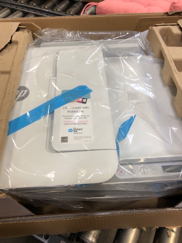 Photo 1 of HP DeskJet 4155e Wireless Color All-in-One Printer & 67XL Tri-Color High-Yield Ink Cartridge | 3YM58AN & 67XL Black High-Yield Ink Cartridge | 3YM57AN Printer + Tri-color Ink + Black Ink