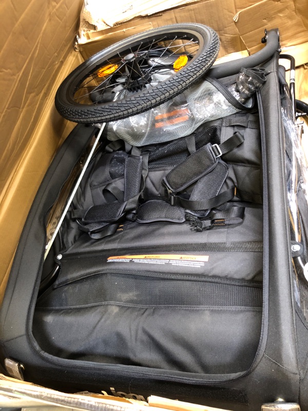 Photo 2 of Joovy Cocoon X2, Bike Trailer and Stroller, Black