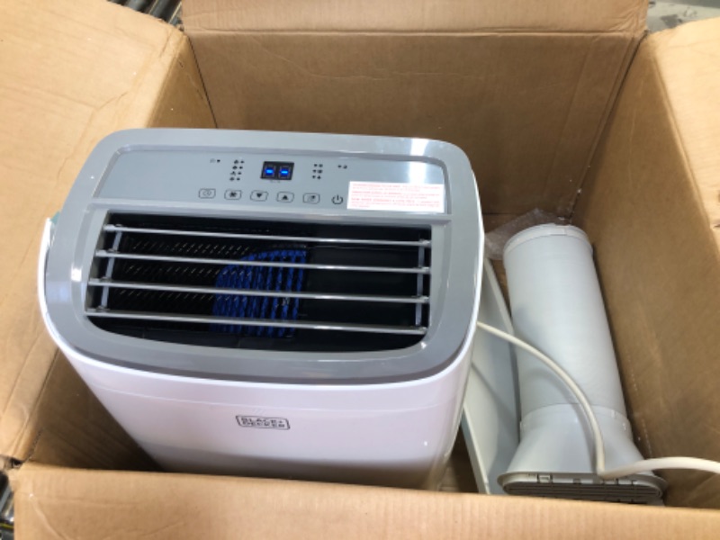 Photo 3 of BLACK+DECKER 8,000 BTU Portable Air Conditioner up to 350 Sq. with Remote Control, White
