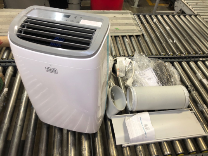 Photo 1 of BLACK+DECKER 8,000 BTU Portable Air Conditioner up to 350 Sq. with Remote Control, White
