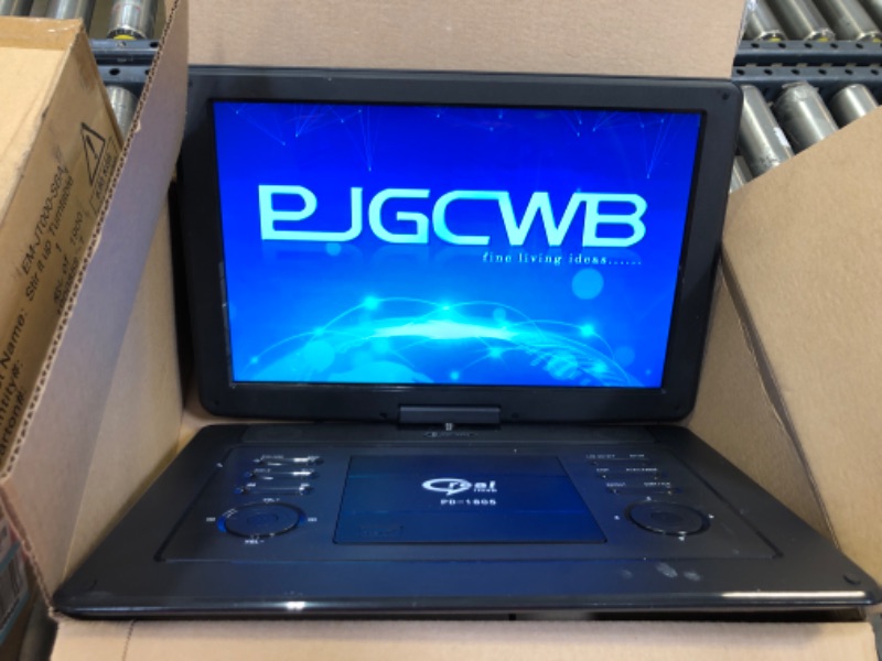 Photo 3 of 17.9" Portable DVD Player with 15.6" Large HD Screen,Support AV-in/Out and Multiple Disc Formats ,High Volume Speaker,with Extra Carrying Bag,Black